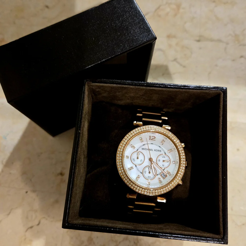 Michael Kors Designer Parker Rose Gold-Tone Watch MK5491 Excellent Condition - Picture 4 of 8